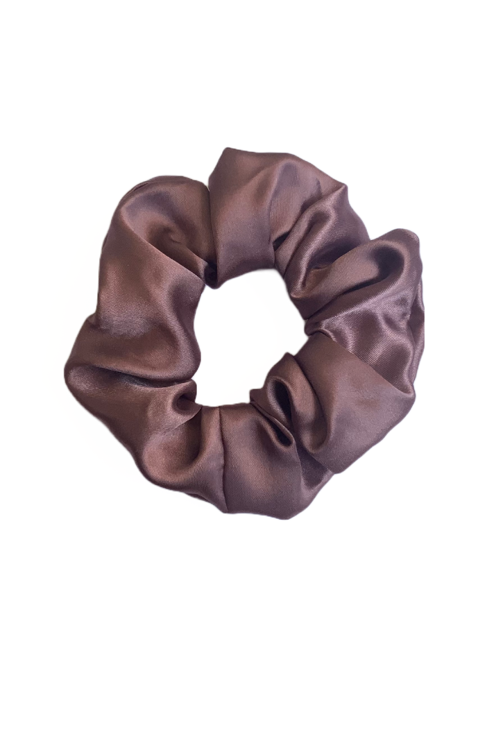 Grape - Regular satin scrunchie