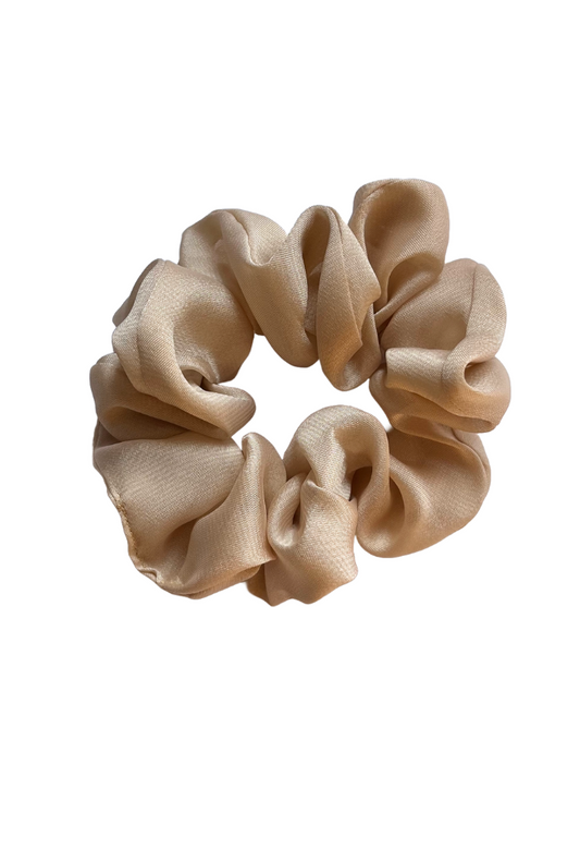 Beige - Regular georgette scrunchie