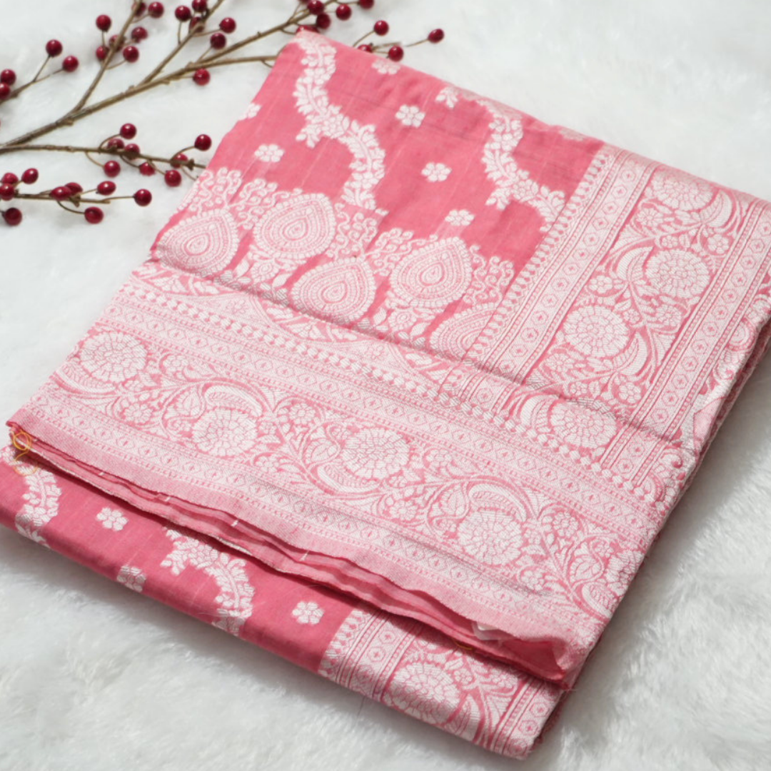 Linen saree