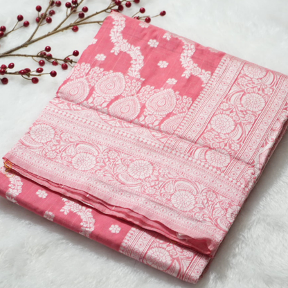 Linen saree