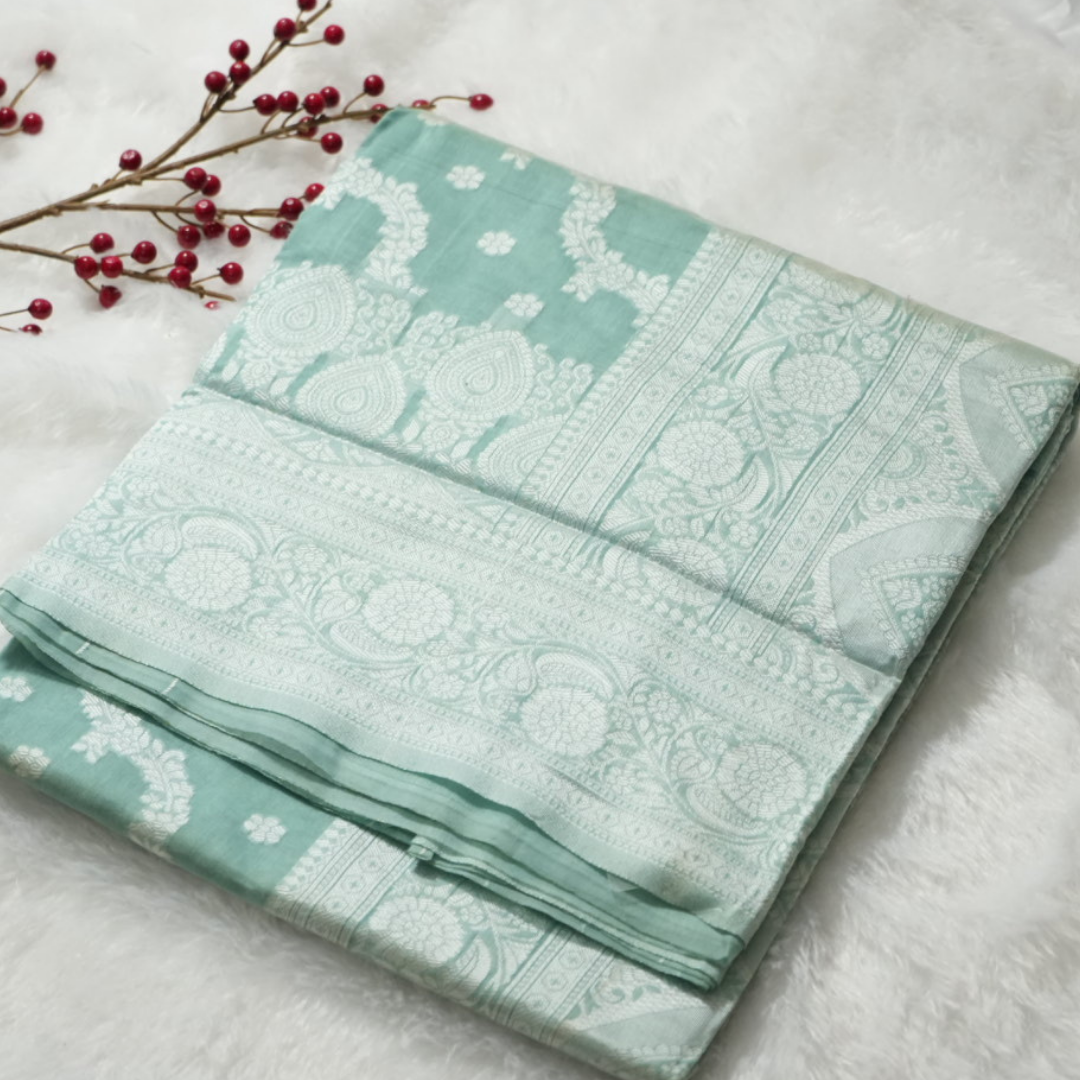Linen saree