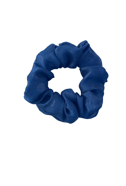 Blue Belle - Regular georgette scrunchie