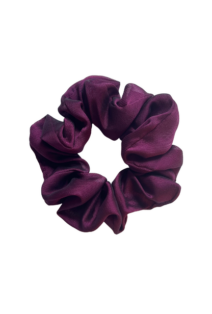 Wine - Regular georgette scrunchie