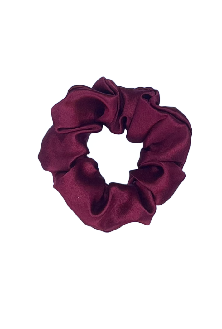 Cherry - Regular satin scrunchie