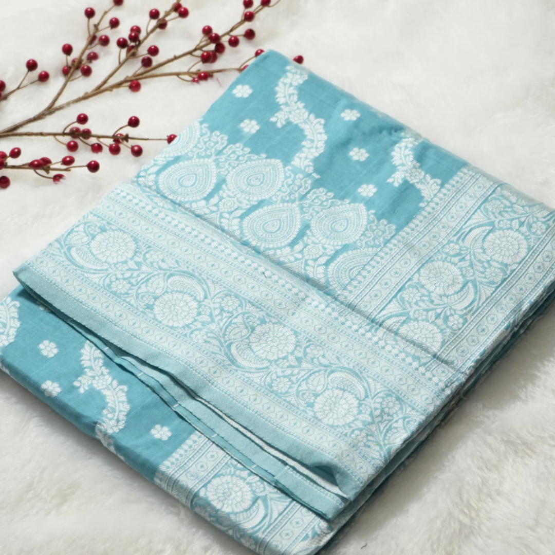 Linen saree
