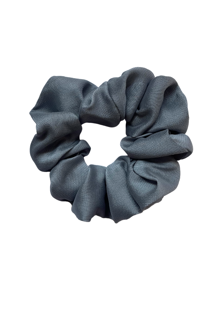 Grey - Regular georgette scrunchie