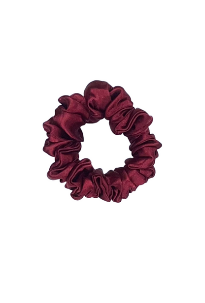 Cherry - Skinny satin scrunchie