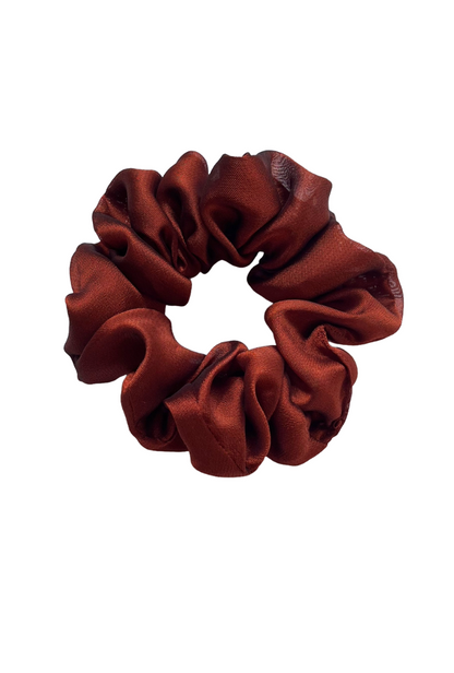 Cinnamon Brown - Regular georgette scrunchie