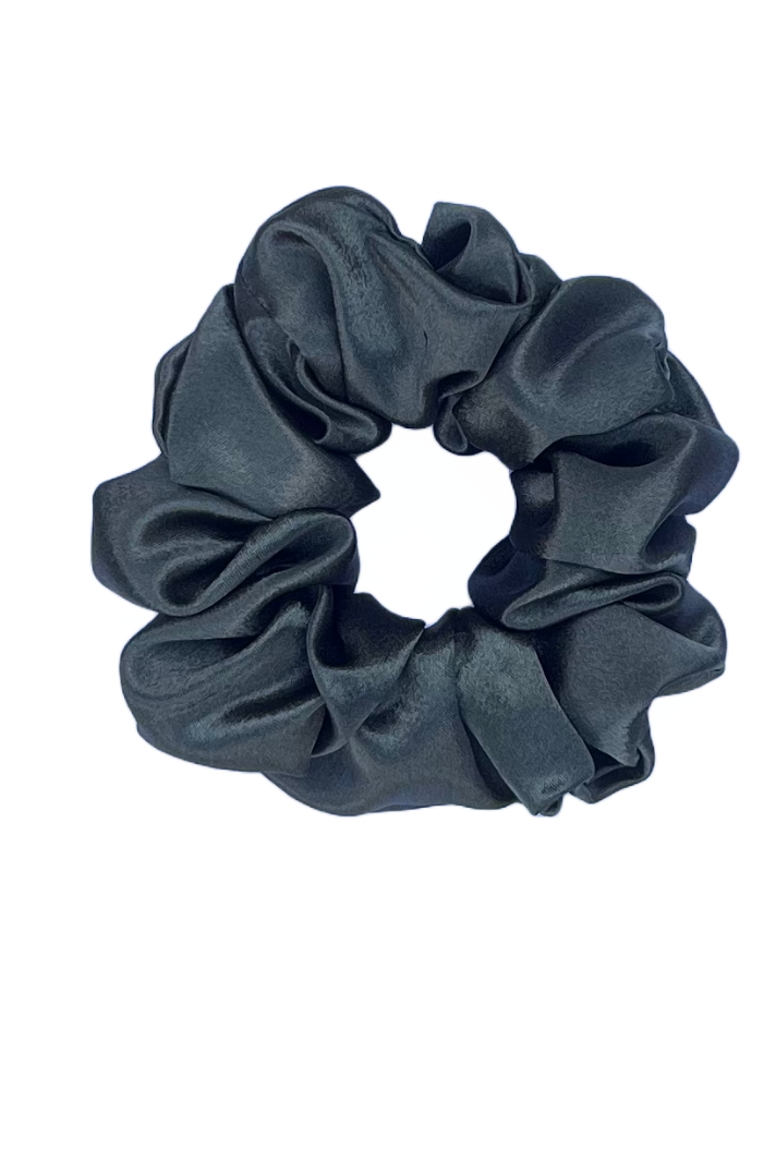 Seaweed - Large satin scrunchie