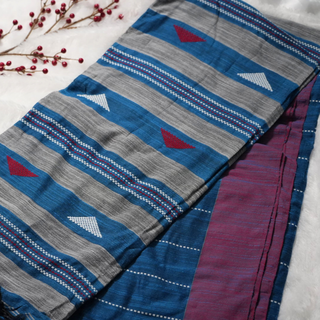 Handloom Bujodhi cotton saree