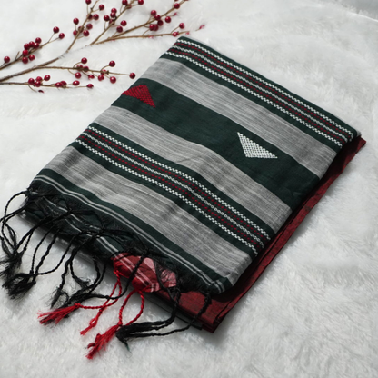 Handloom Bujodhi cotton saree