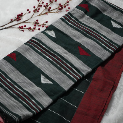 Handloom Bujodhi cotton saree
