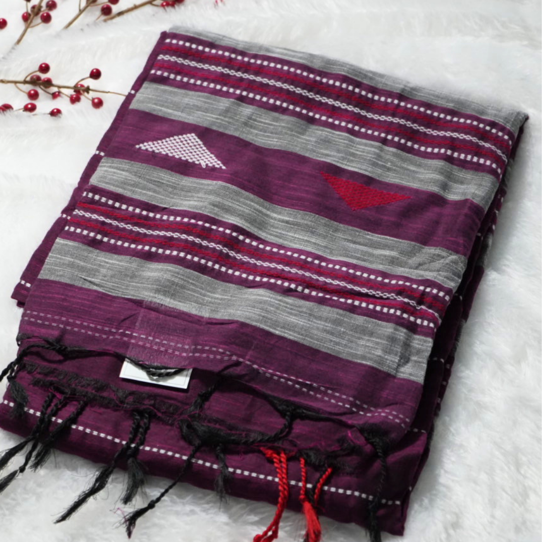 Handloom Bujodhi cotton saree