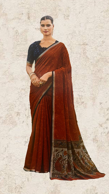 Linen Saree