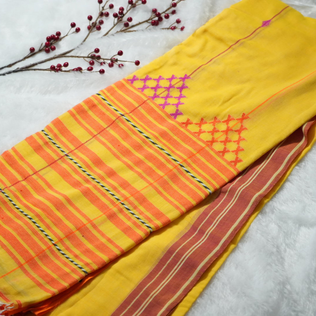 Handloom Bujodhi cotton saree