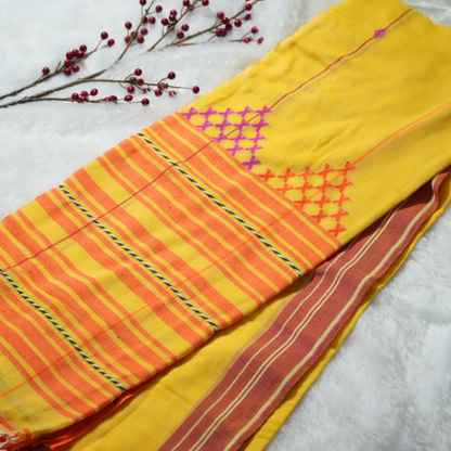 Handloom Bujodhi cotton saree
