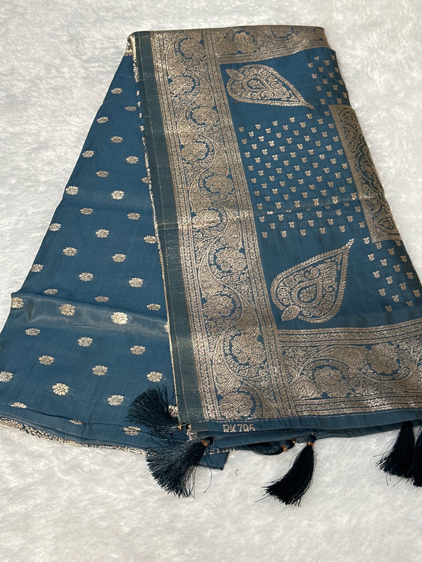 Bambu Silk Zari saree