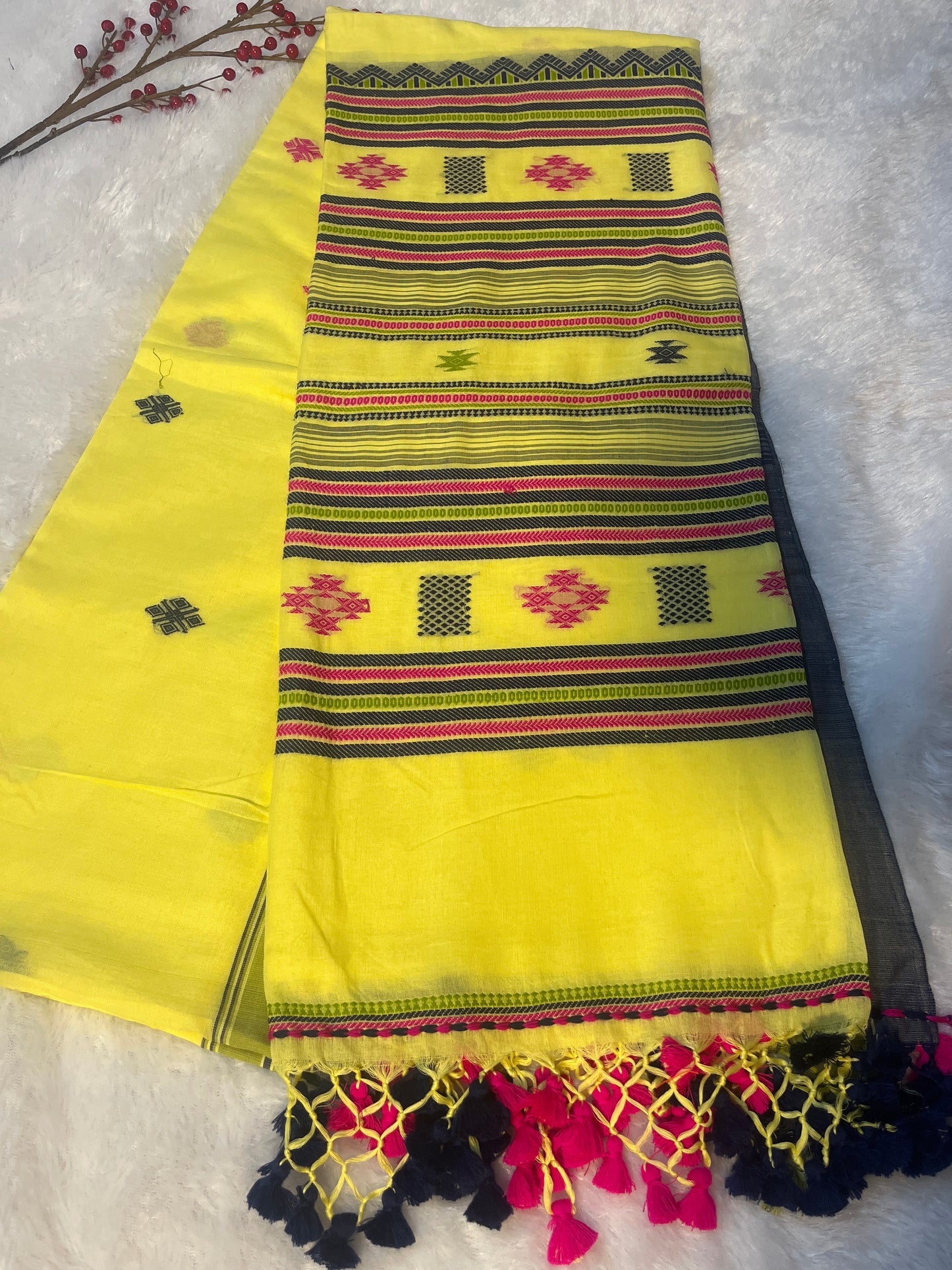 Handloom Bujodhi cotton saree