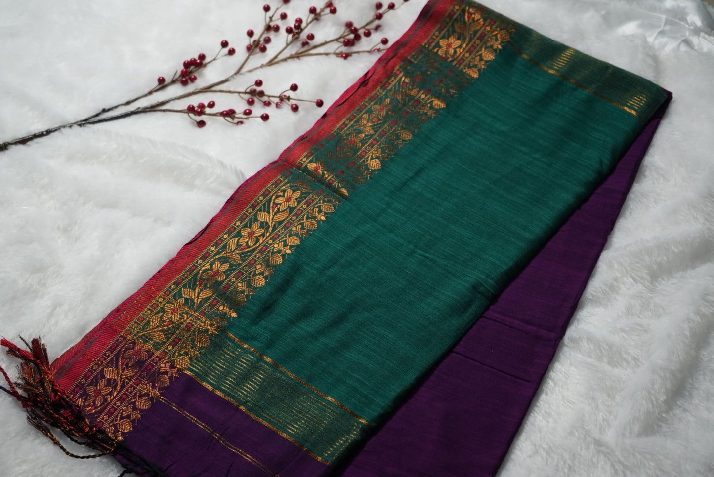 Premium Handloom Kadhi cotton saree