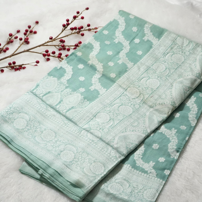 Linen saree