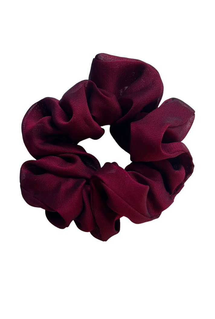 Cherry - Large georgette scrunchie