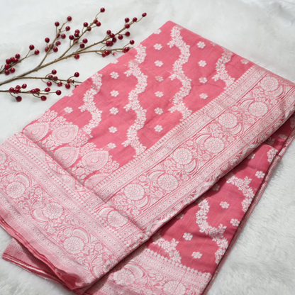 Linen saree