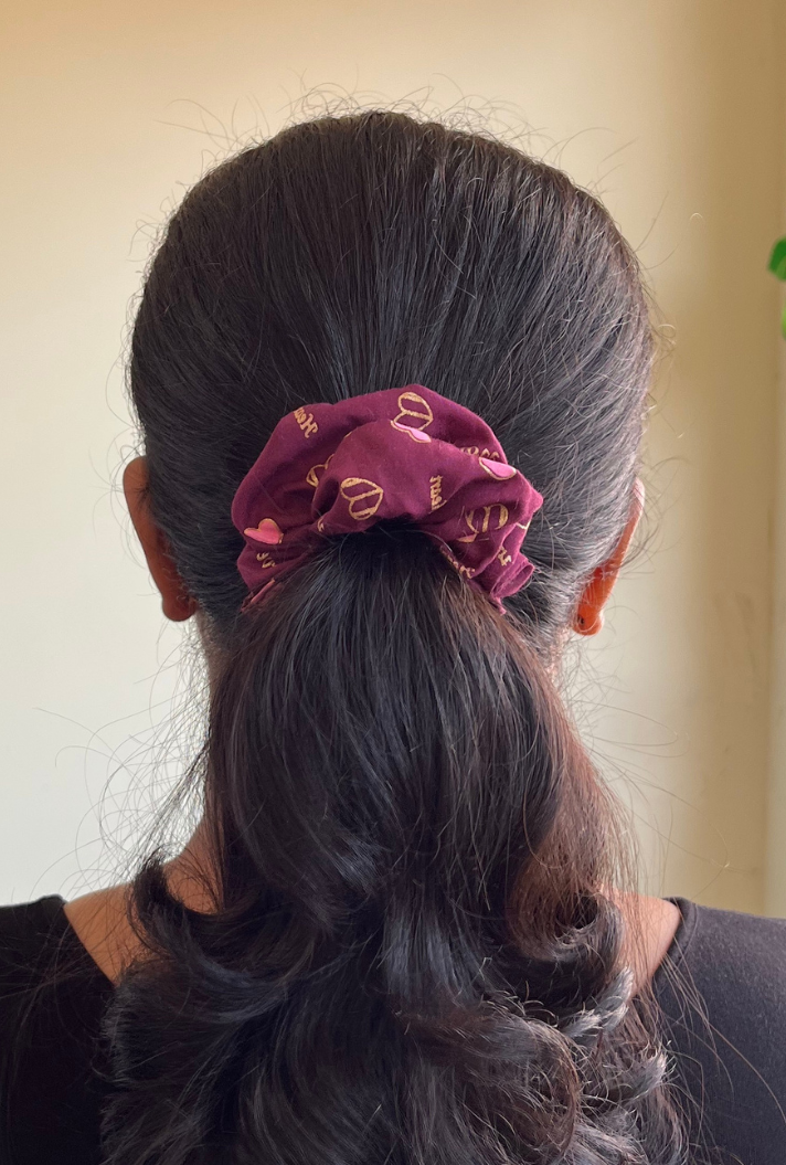 Helen - Regular cotton scrunchie