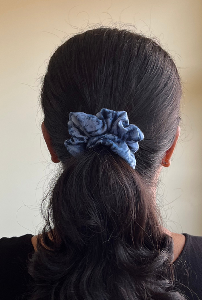 Ocean - Regular cotton scrunchie