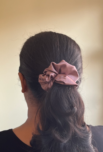 Grape - Regular satin scrunchie