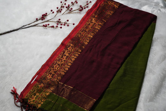 Premium Handloom Kadhi cotton saree