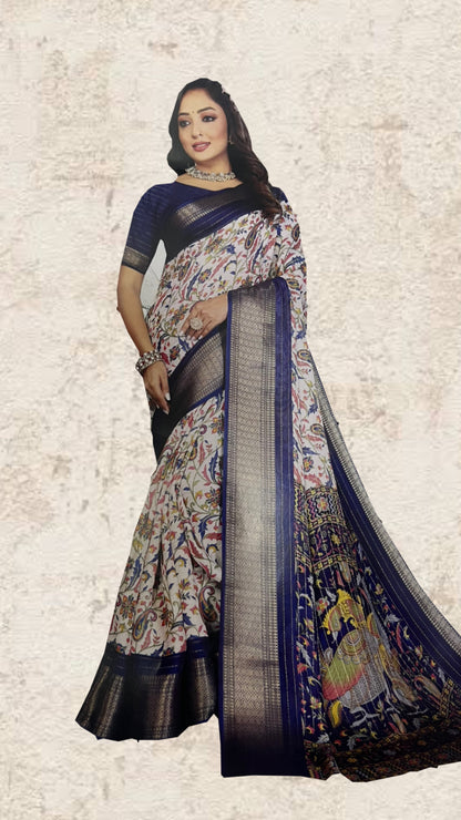 Linen Saree