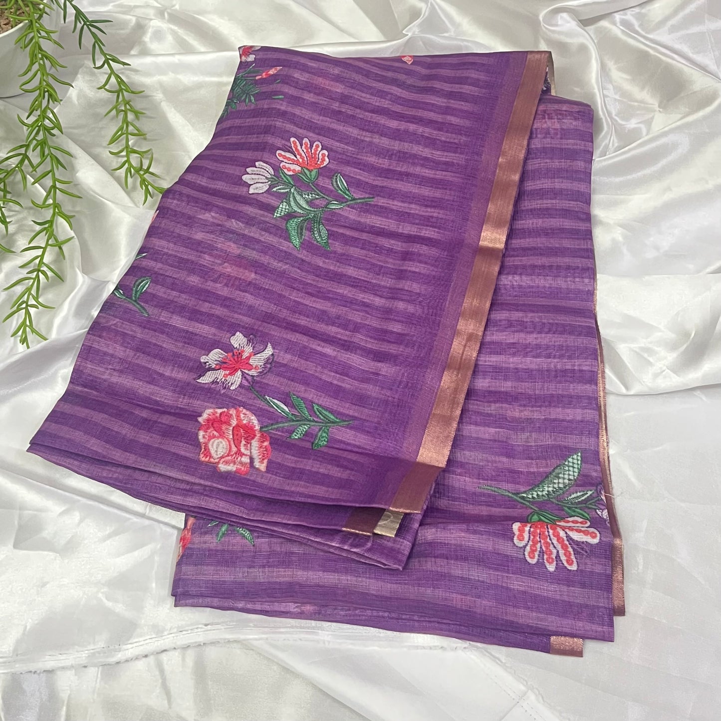 Linen Saree