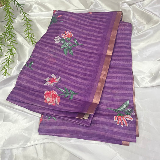 Linen Saree