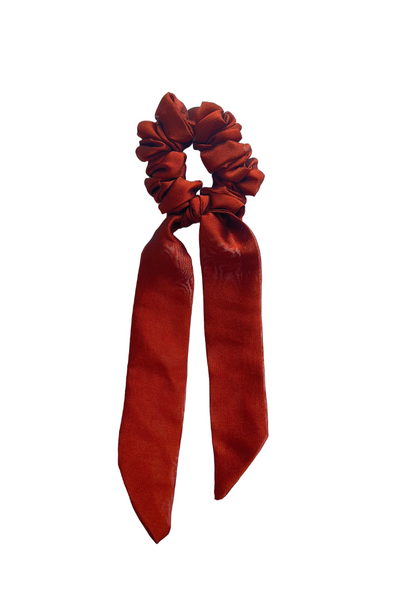 Cinnamon Brown - Tail Georgette Scrunchie