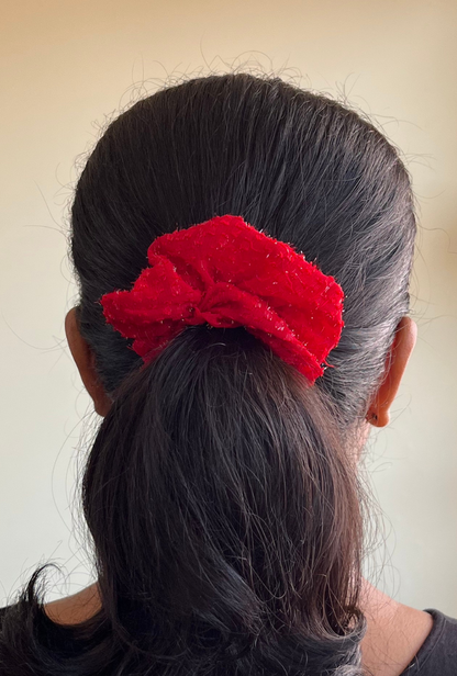 Valentine - Regular georgette scrunchie