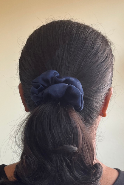 Blue Belle - Regular georgette scrunchie