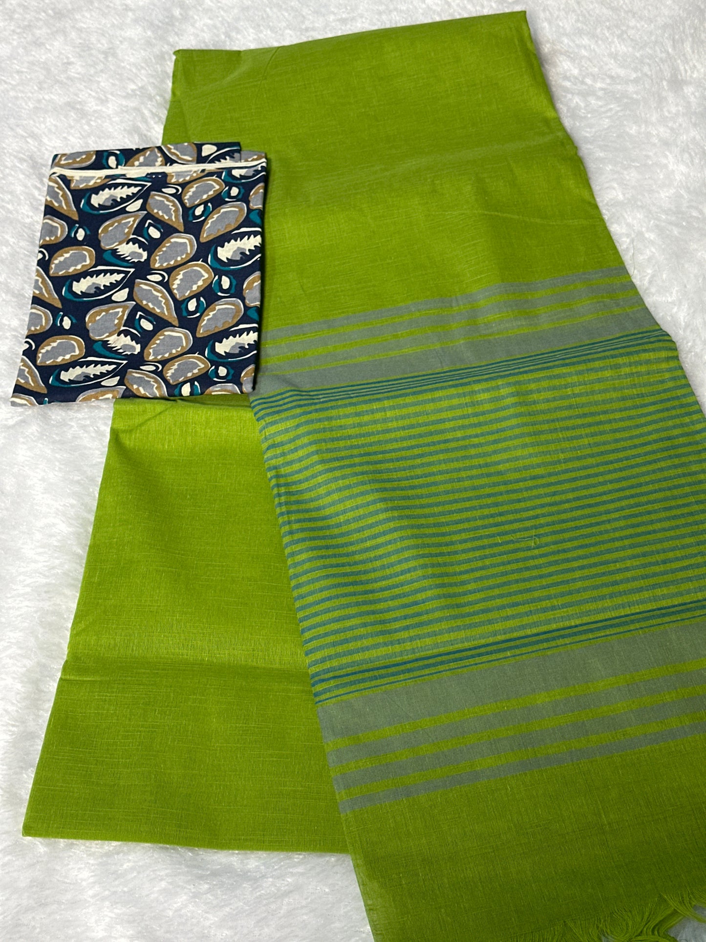 Pure Cotton thread border saree