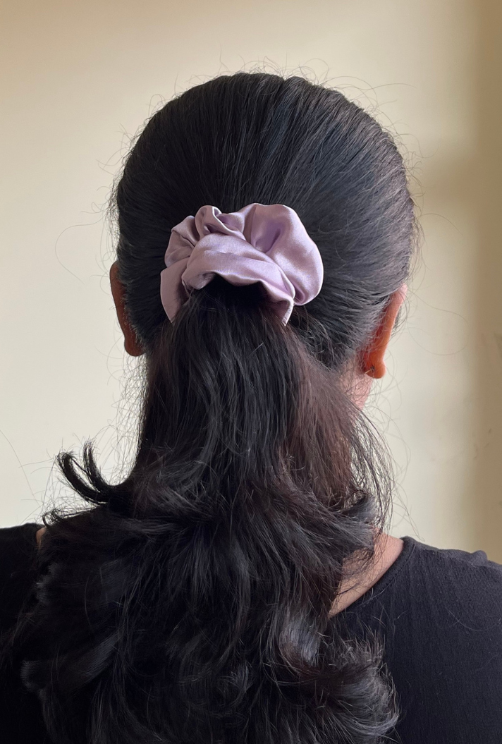 Lavendar - Regular satin scrunchie