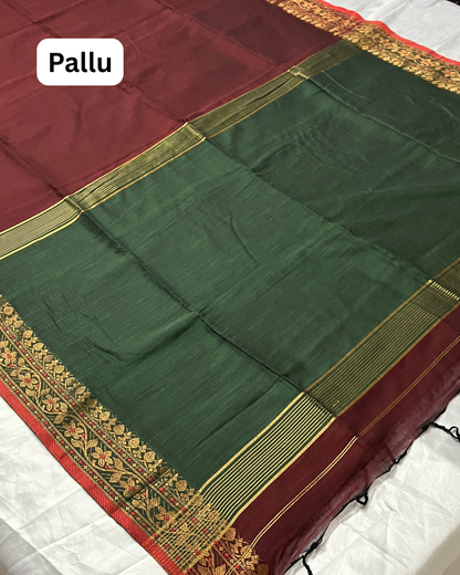 Premium Handloom Kadhi Cotton Saree