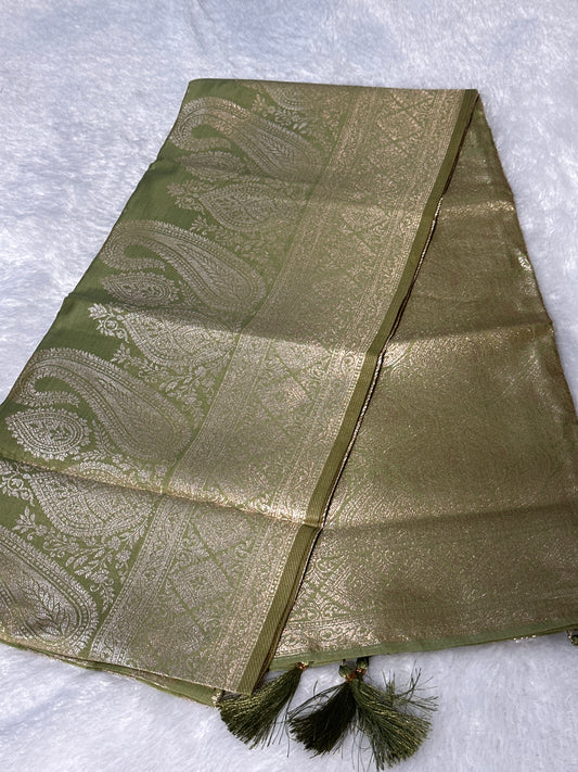 Bambu Silk Zari saree