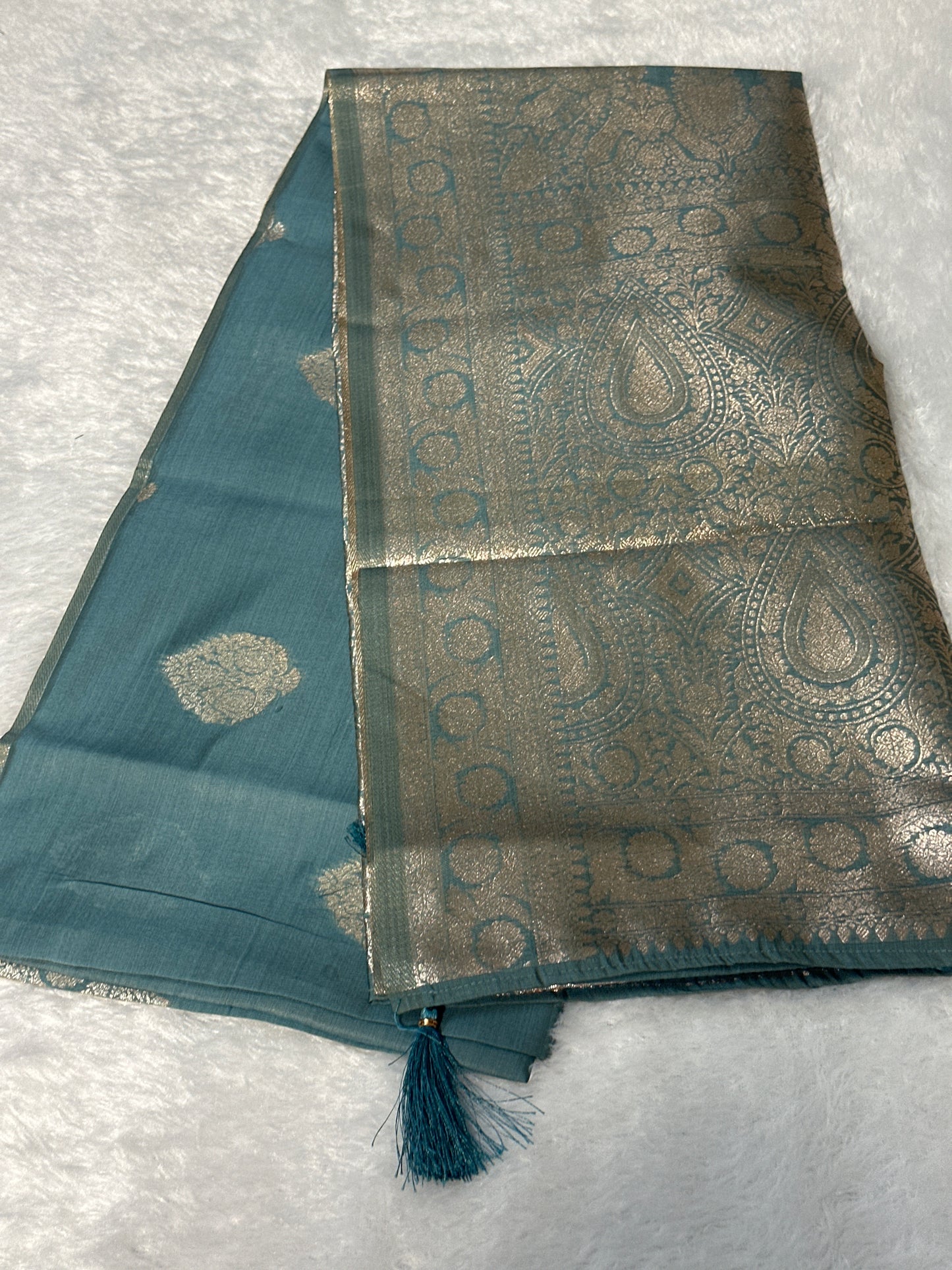 Bambu Silk Zari saree