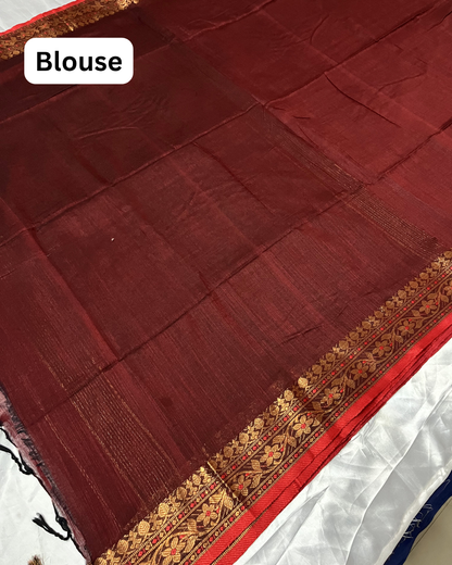 Premium Handloom Kadhi Cotton Saree
