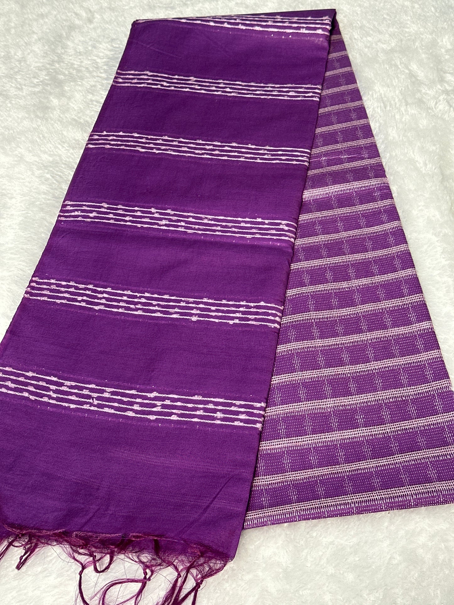 Jute Cotton thread work saree