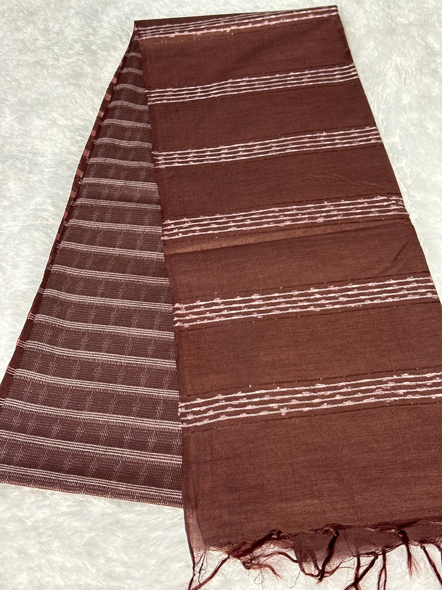 Jute Cotton thread work saree