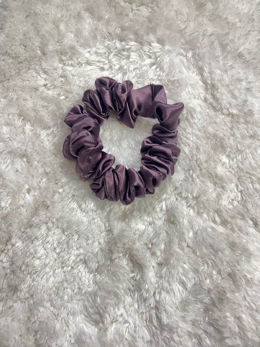 Tyrion violet skinny satin scrunchie