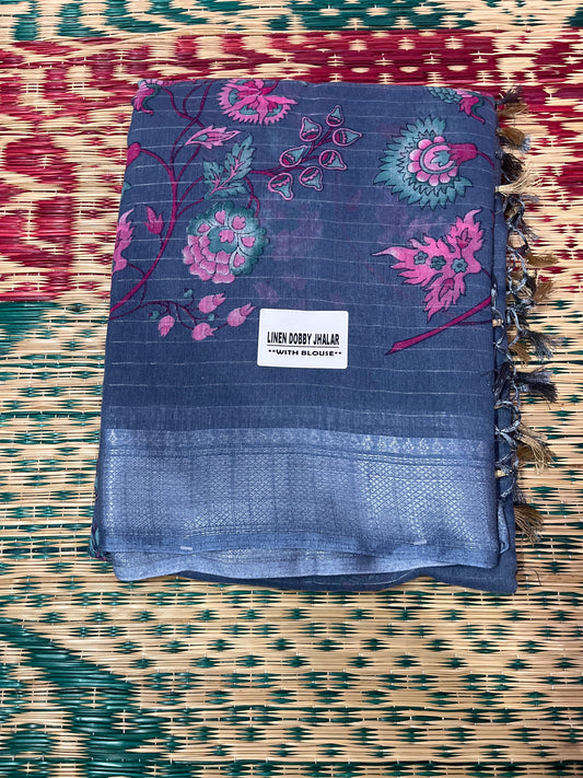Linen Saree