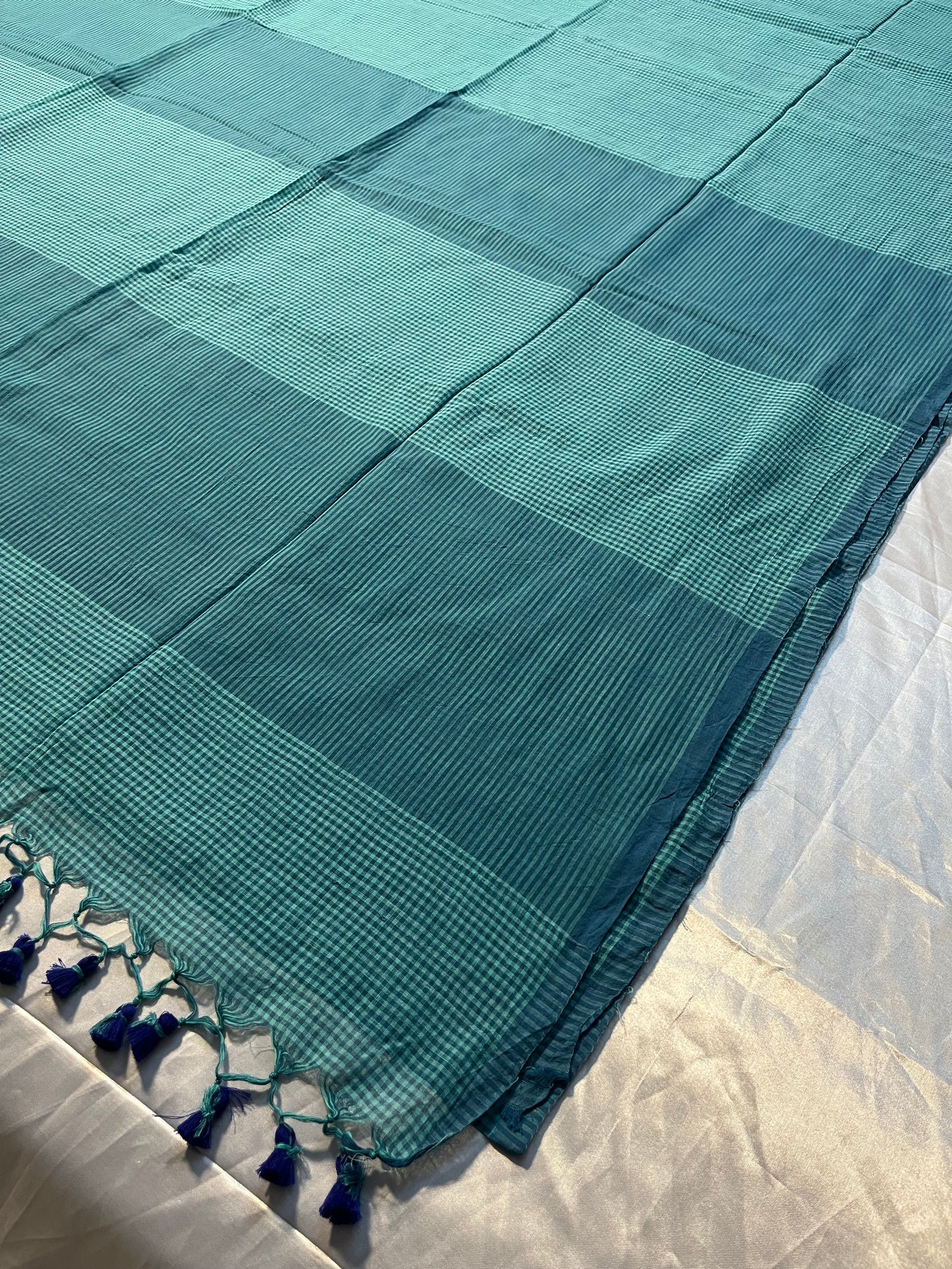 Small checks on Mul cotton saree