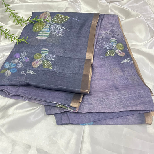 Linen Saree
