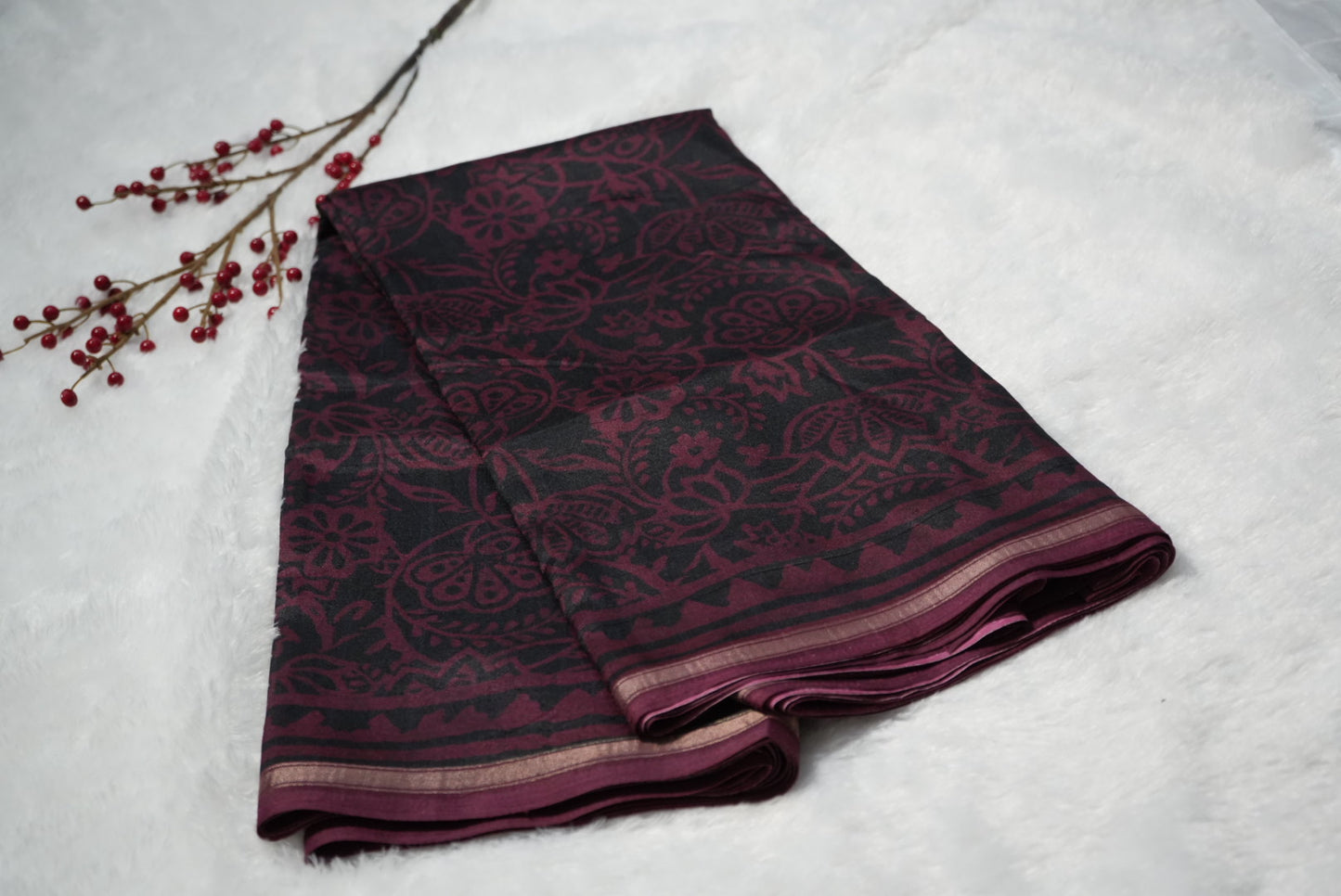 Synthetic silk saree