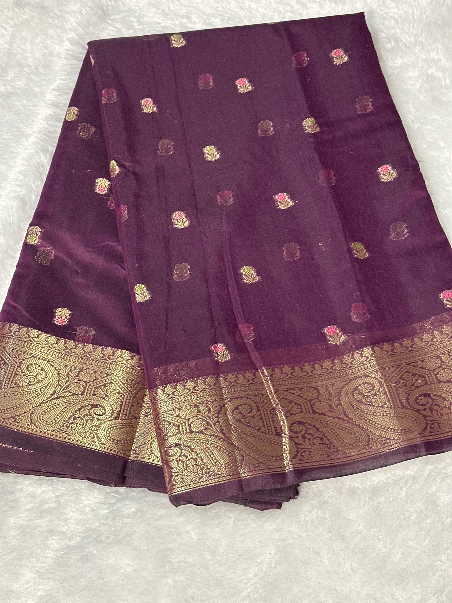 Pure Cotton zari work saree
